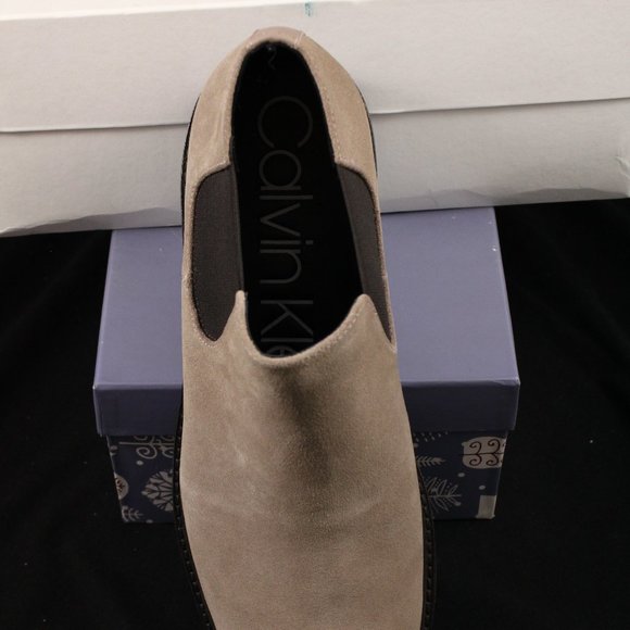 Calvin Klein Men's Udell Calf Suede Tobacco Brown Shoe Bootie Size 11.5 M - Picture 9 of 10